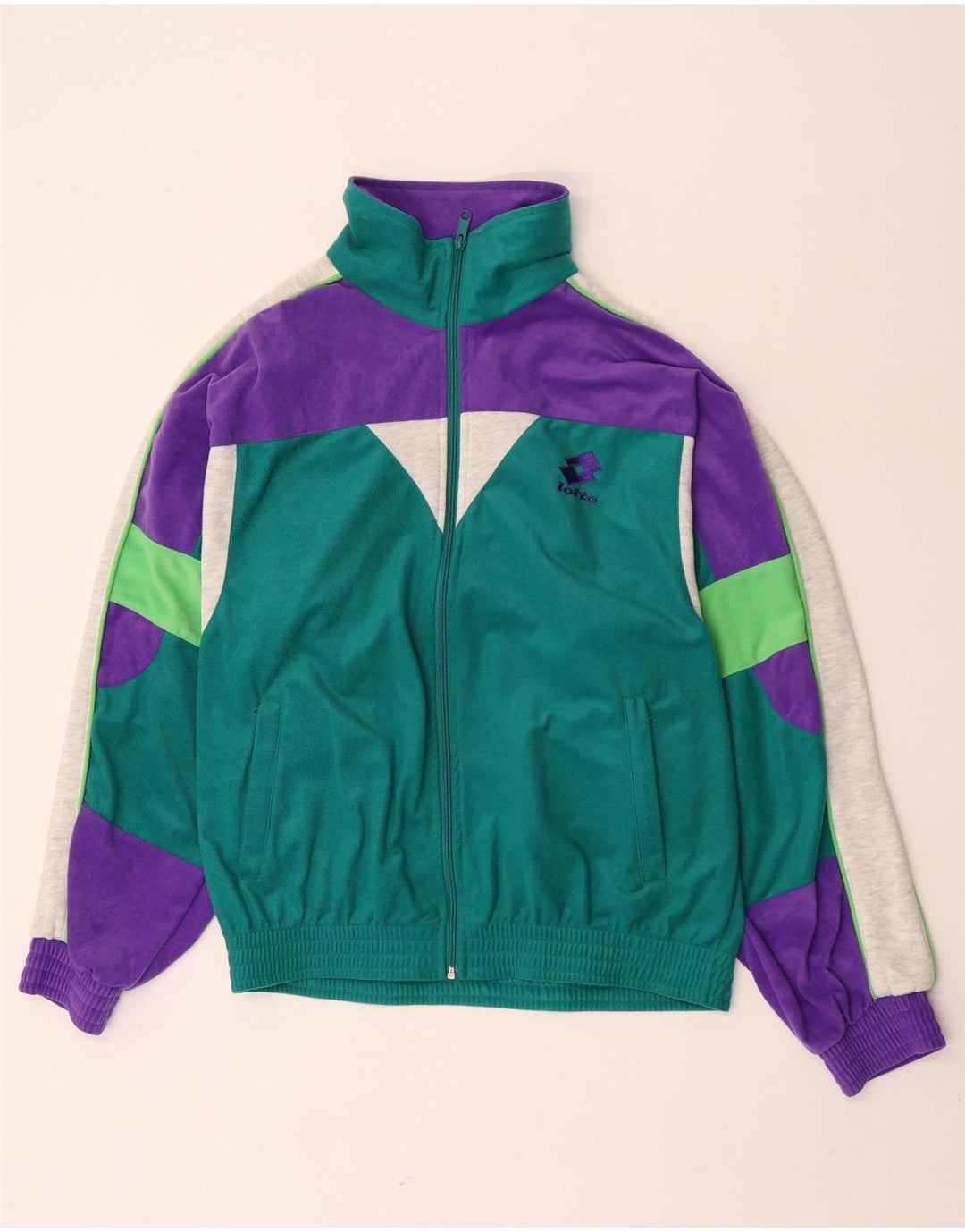 Lotto Survêtement Complet Homme Vert Moyen Colorblock Polyester