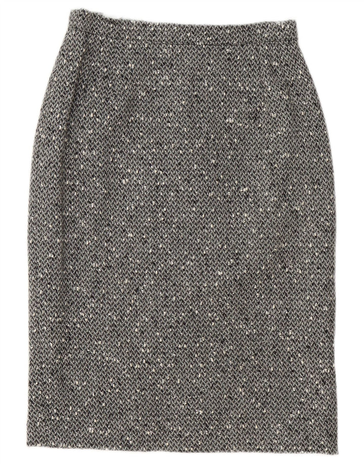 Chic Ensemble Jupe 2 Pièces 3 Boutons Pour Femme IT 42 Moyen W28 Gris Moucheté