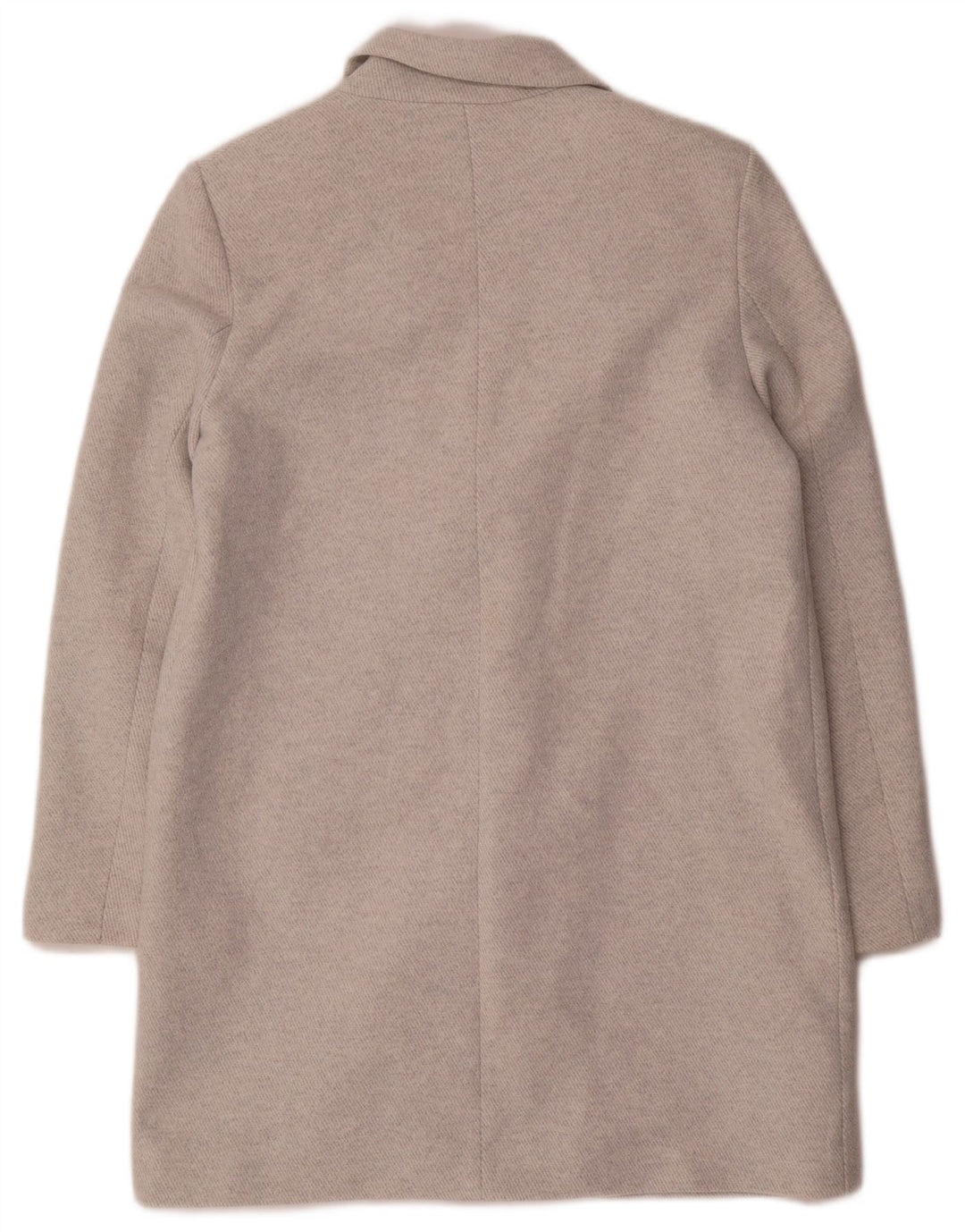 Zara Manteau croisé pour femme UK 14 Polyester gris moyen