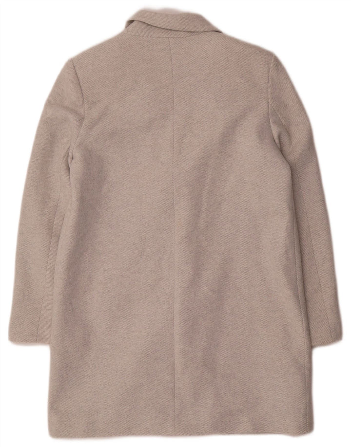 Zara Manteau croisé pour femme UK 14 Polyester gris moyen