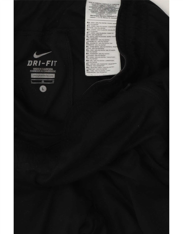 Pantalon de survêtement Nike Dri Fit pour hommes, grand, noir, polyester