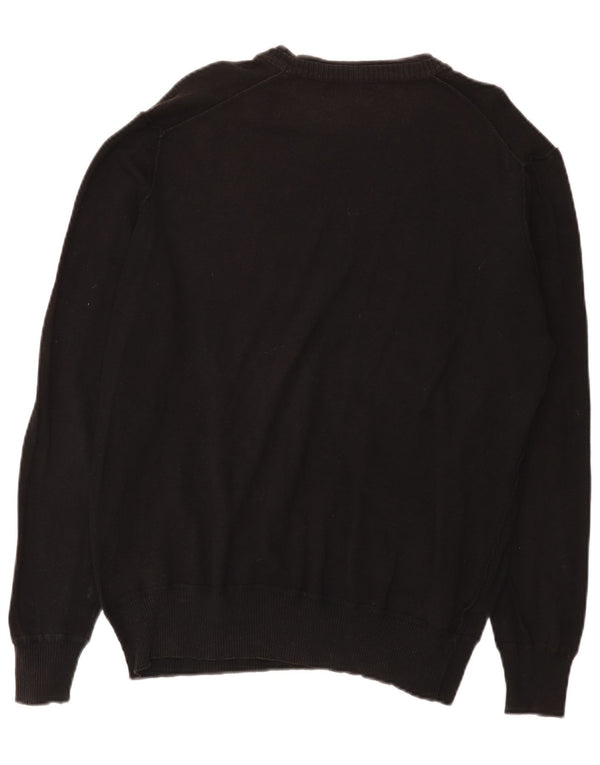 Zara Pull Col Bateau Homme XL Noir Coton