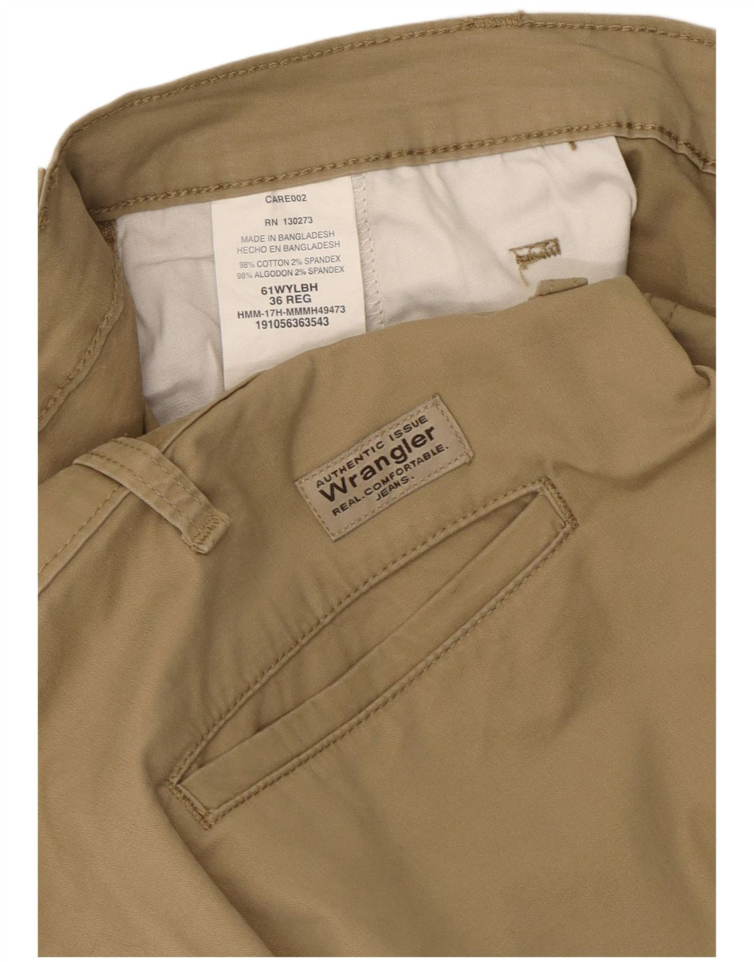 Wrangler Short Cargo Homme W36 Grand Coton Beige