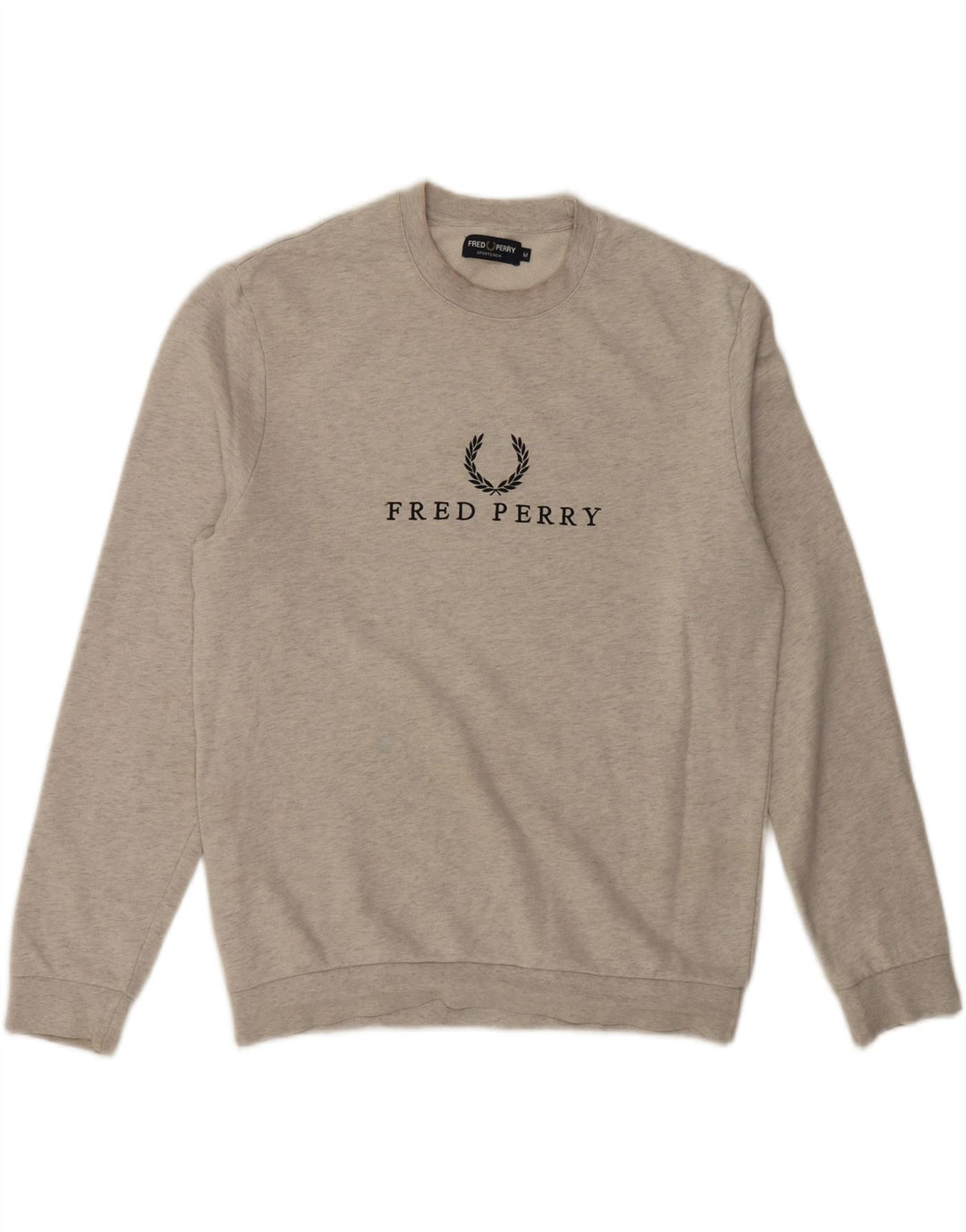 Fred Perry Sweat-Shirt Graphique Homme Gris Moyen Coton