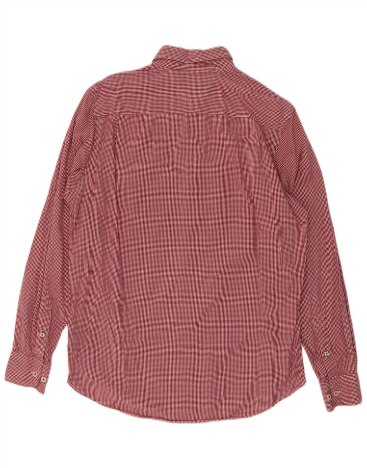 Tommy Hilfiger Chemise coupe classique pour homme en coton vichy rouge petit