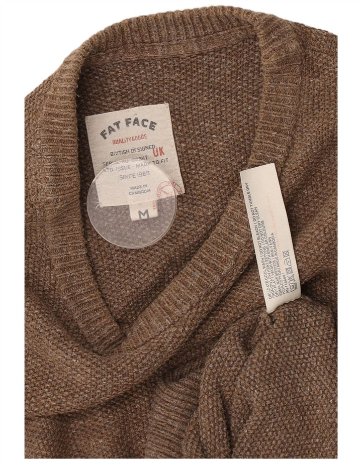 Fat Face Pull Col Ras du Cou Homme Marron Moyen Coton