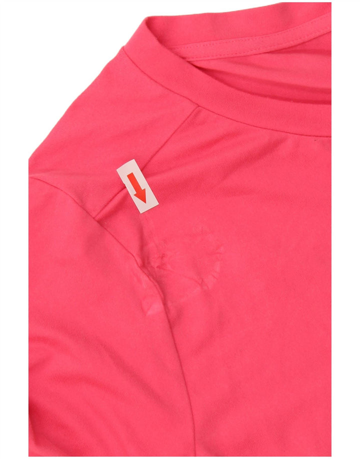 Adidas T-shirt graphique pour femme UK 12/14 Rose moyen Polyester