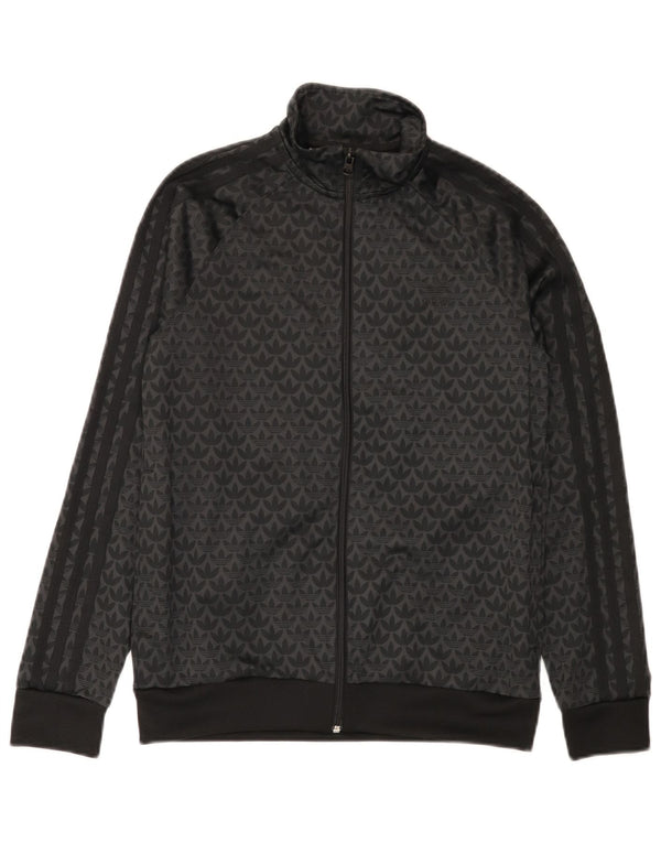 Adidas Veste de Survêtement Graphique Garçon 12-13 Ans Noir Polyester