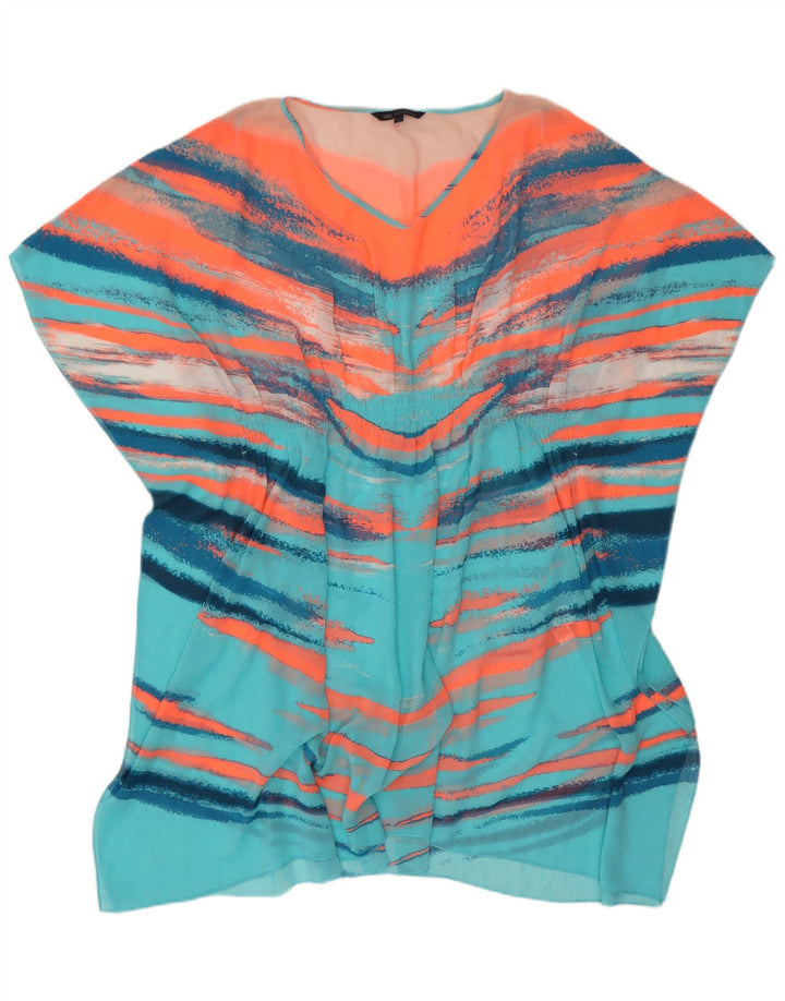 Marks & Spencer Robe caftan pour femme UK 16 Grandes rayures multicolores