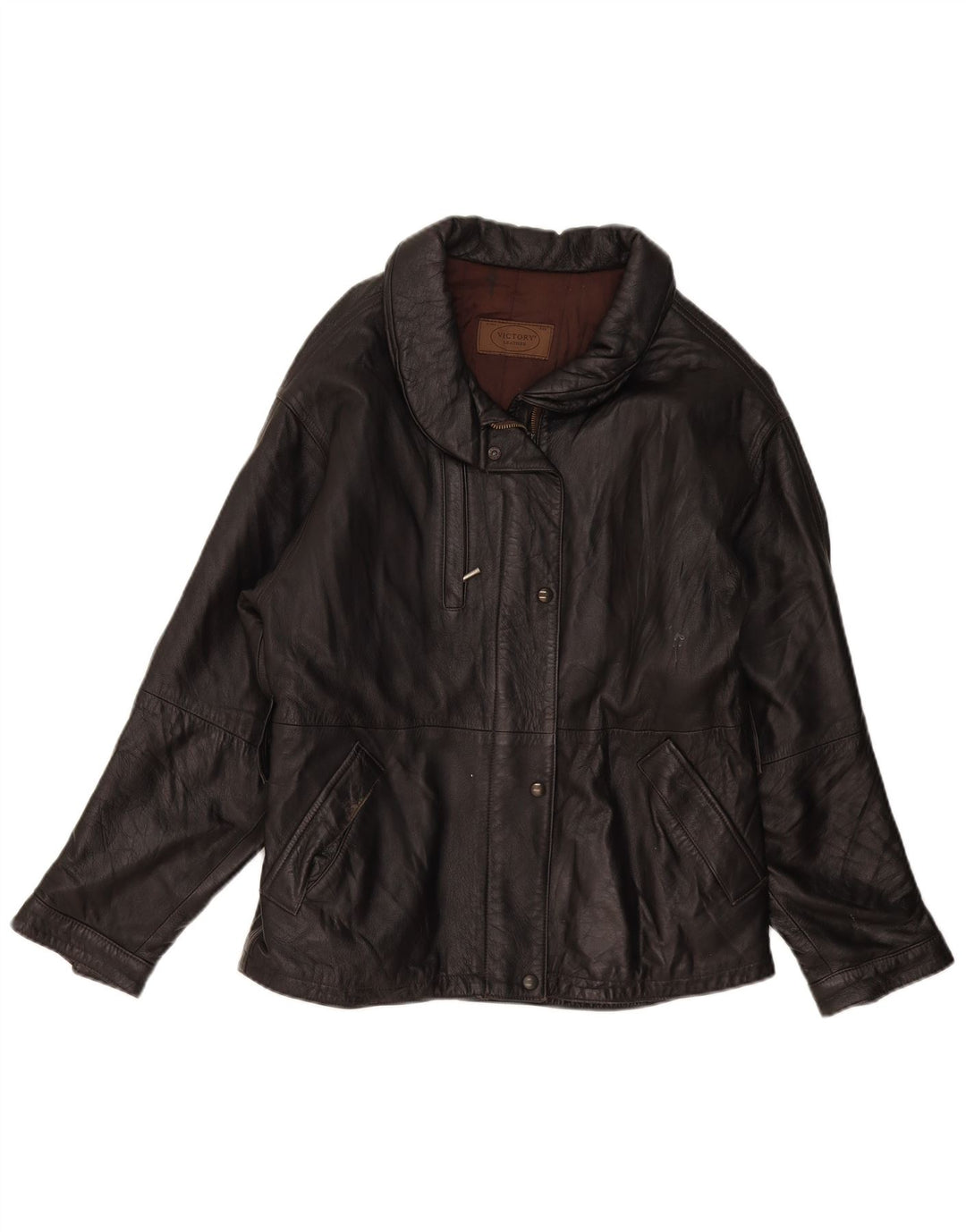 Veste en cuir femme Victory IT 44 cuir noir moyen