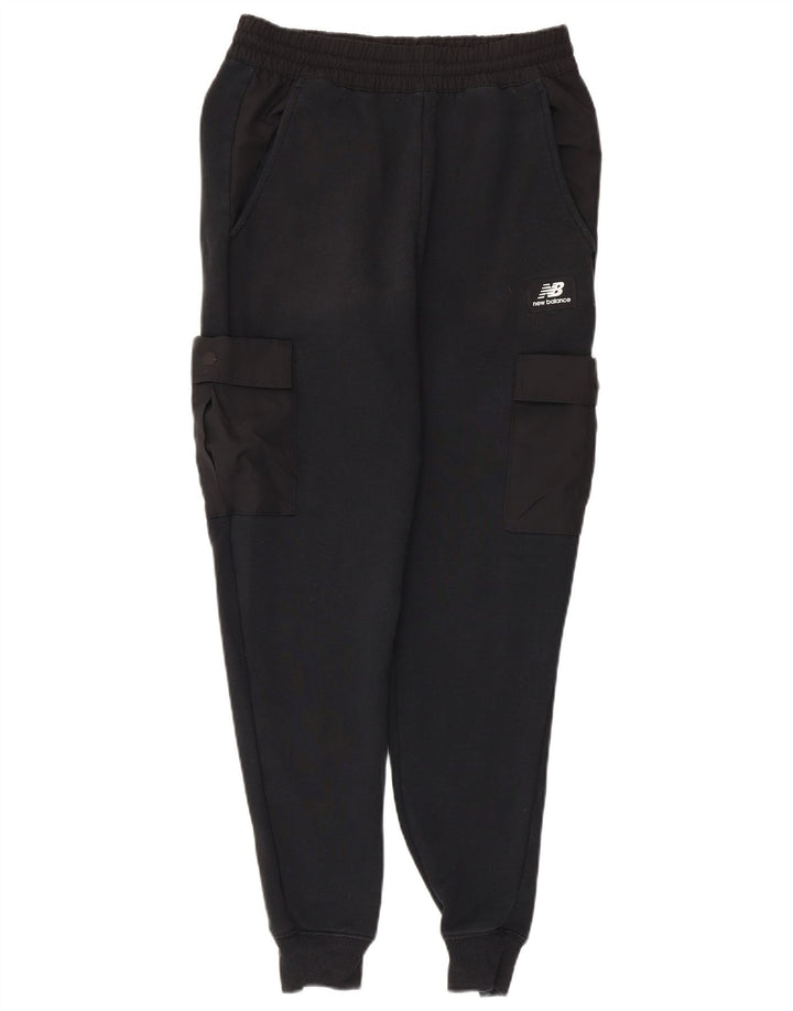 NEW BALANCE Pantalon de survêtement cargo pour homme Pantalon de jogging petit coton noir
