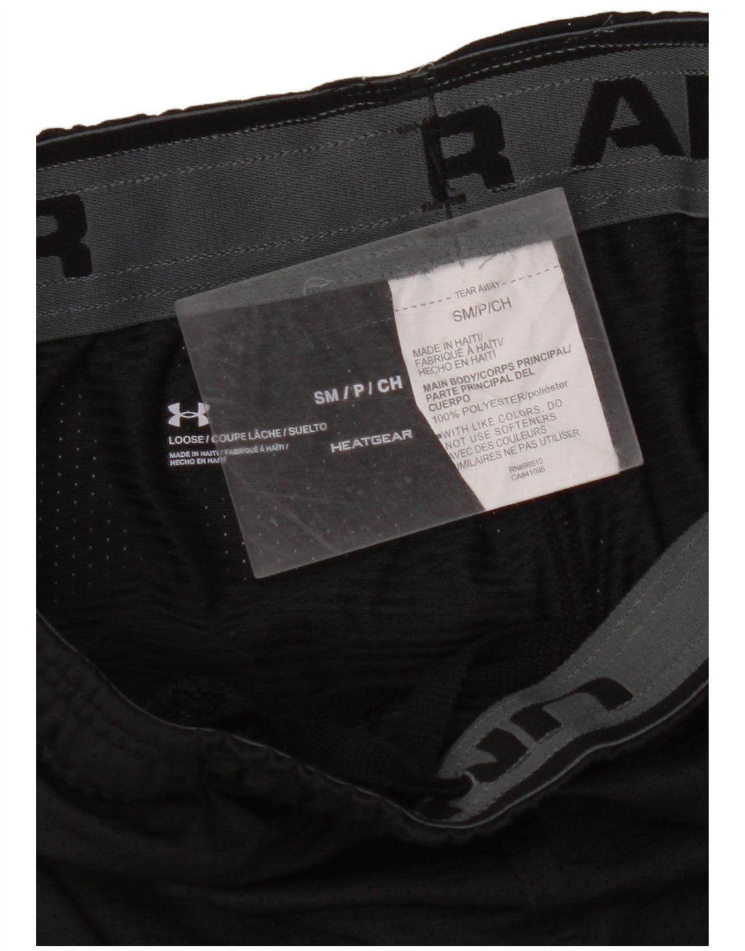 UNDER ARMOUR Short de Sport Heat Gear Homme Petit Noir Colorblock