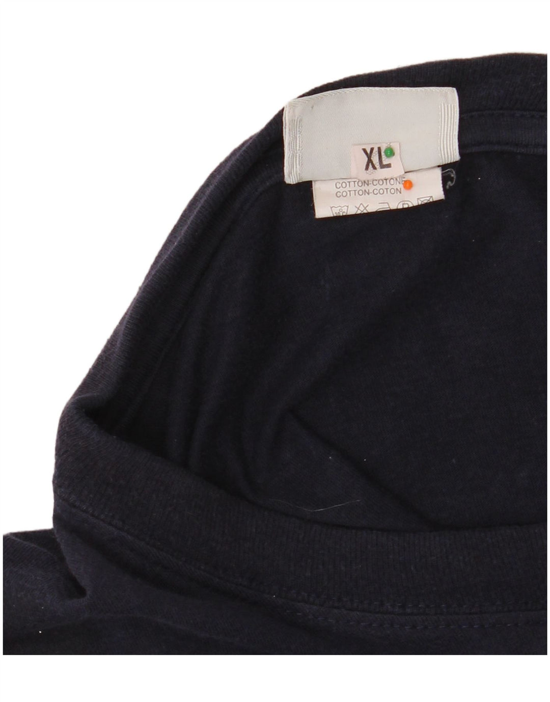 ASICS T-Shirt Homme Top XL Bleu Marine Coton