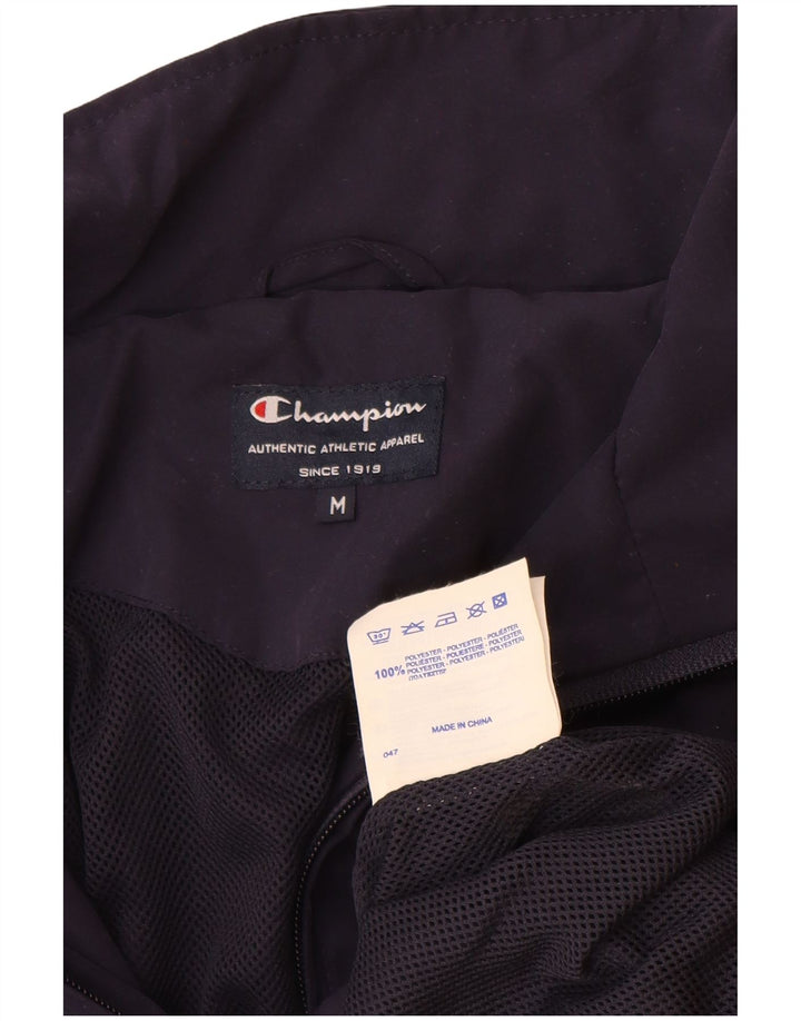 Champion Veste de Survêtement Homme Bleu Marine Moyen Polyester Colorblock