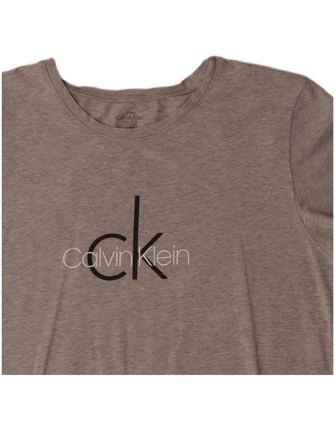 CALVIN KLEIN T-Shirt Graphique Femme UK 18 XL Gris