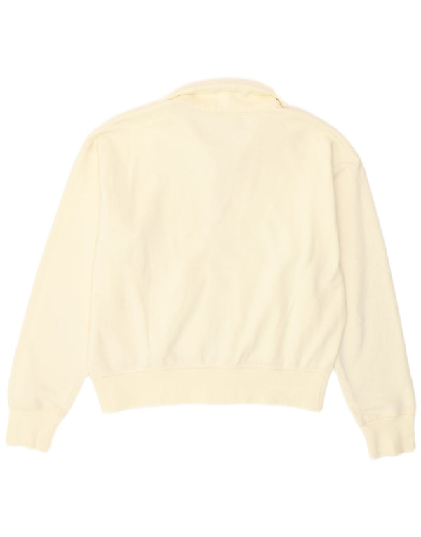 Champion Veste de survêtement courte coupe ample pour femme UK 14 Medium Off White