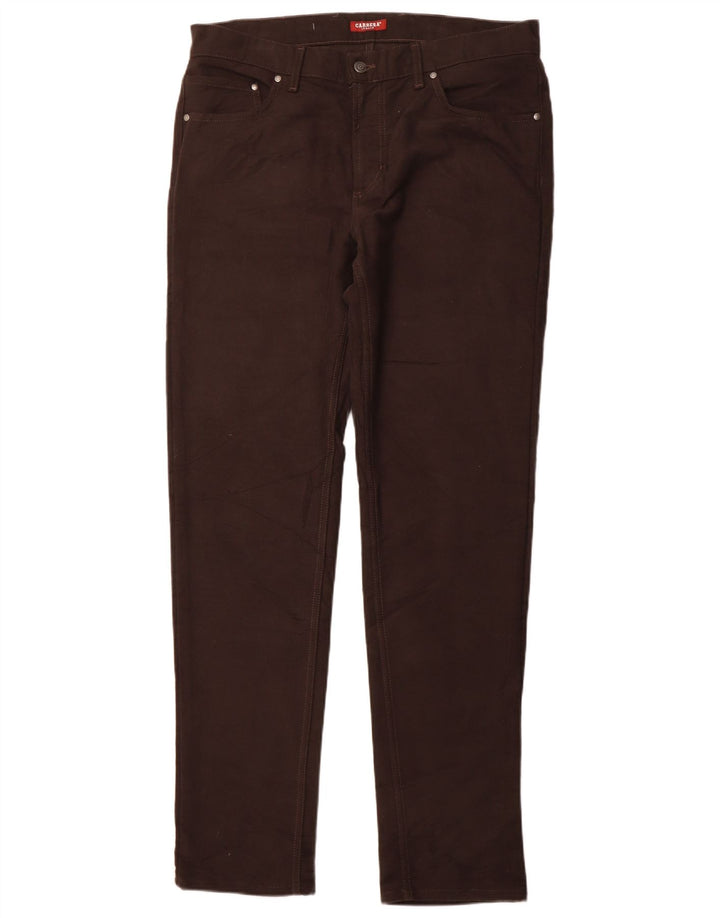 CARRERA Pantalon décontracté fuselé pour femme W36 L34 Marron Coton