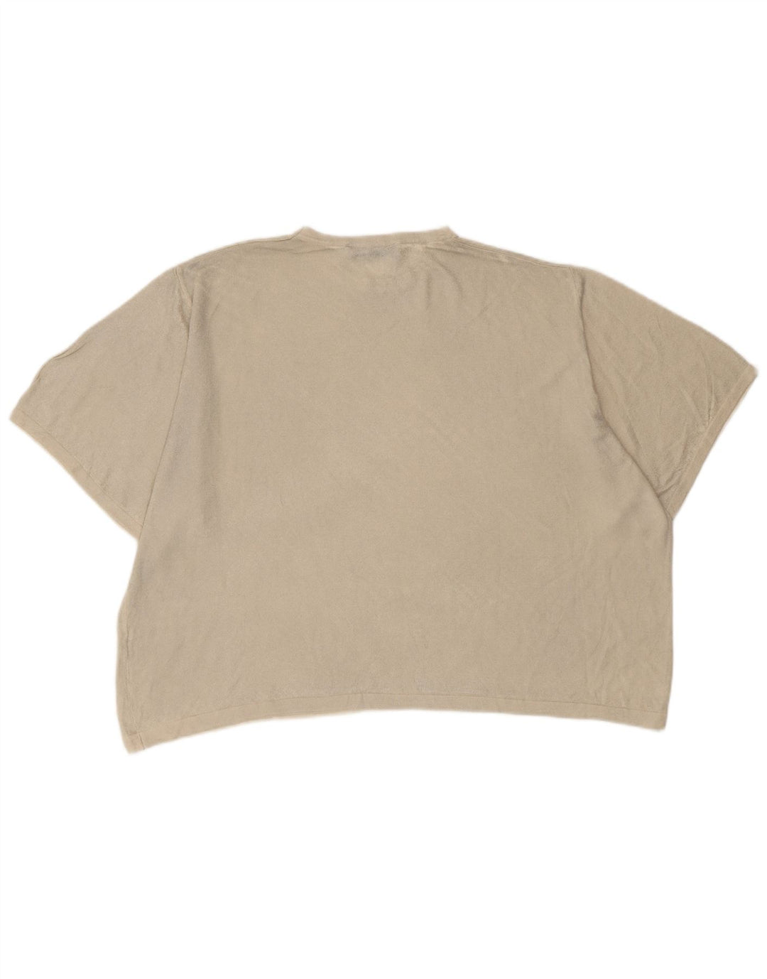 ZARA Femme T-shirt surdimensionné Top UK 10 Small Off White