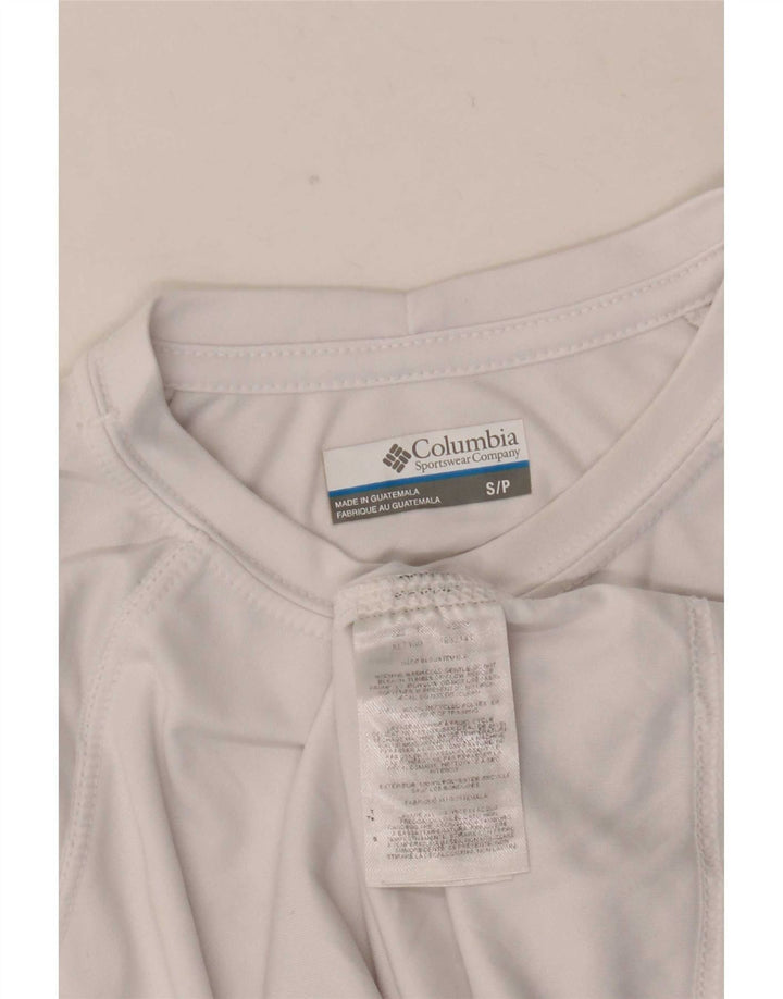 Columbia T-Shirt Homme Haut Petit Blanc Polyester