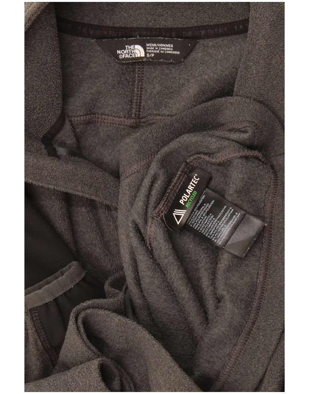 The North Face Veste polaire pour homme UK 36 Small Gris Colorblock Polyester
