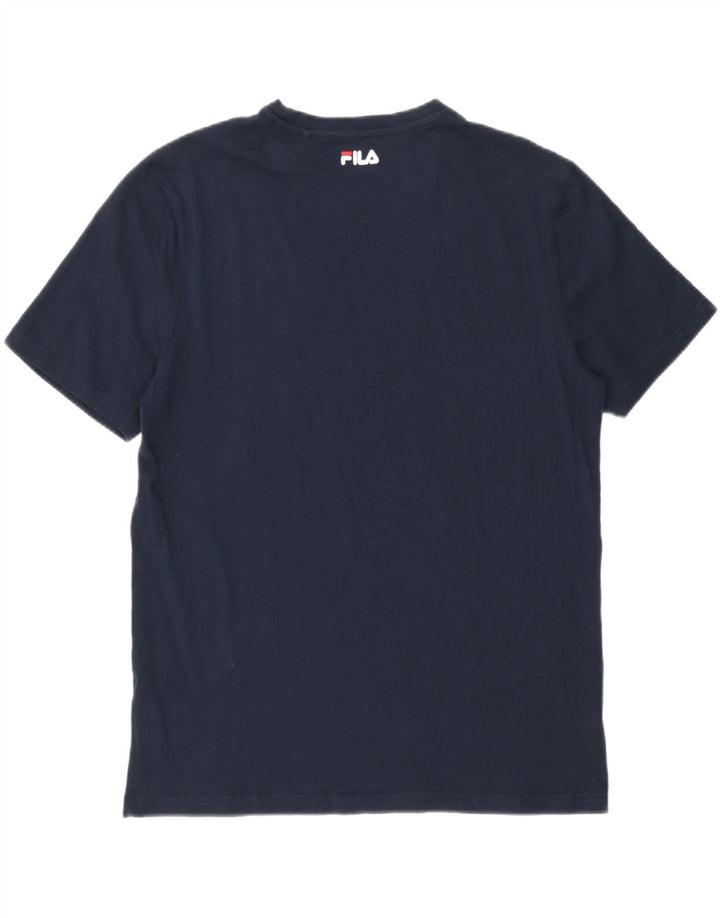 Fila T-Shirt Graphique Homme Bleu Marine Moyen