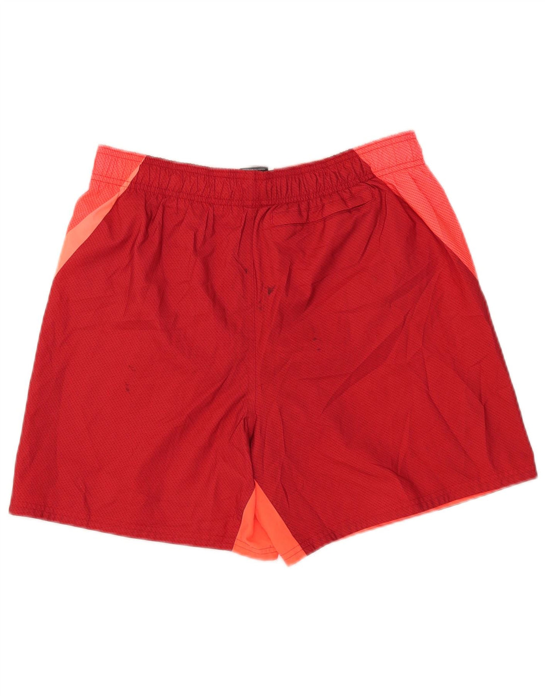 Nike Short de bain graphique pour homme en polyester color block rouge moyen