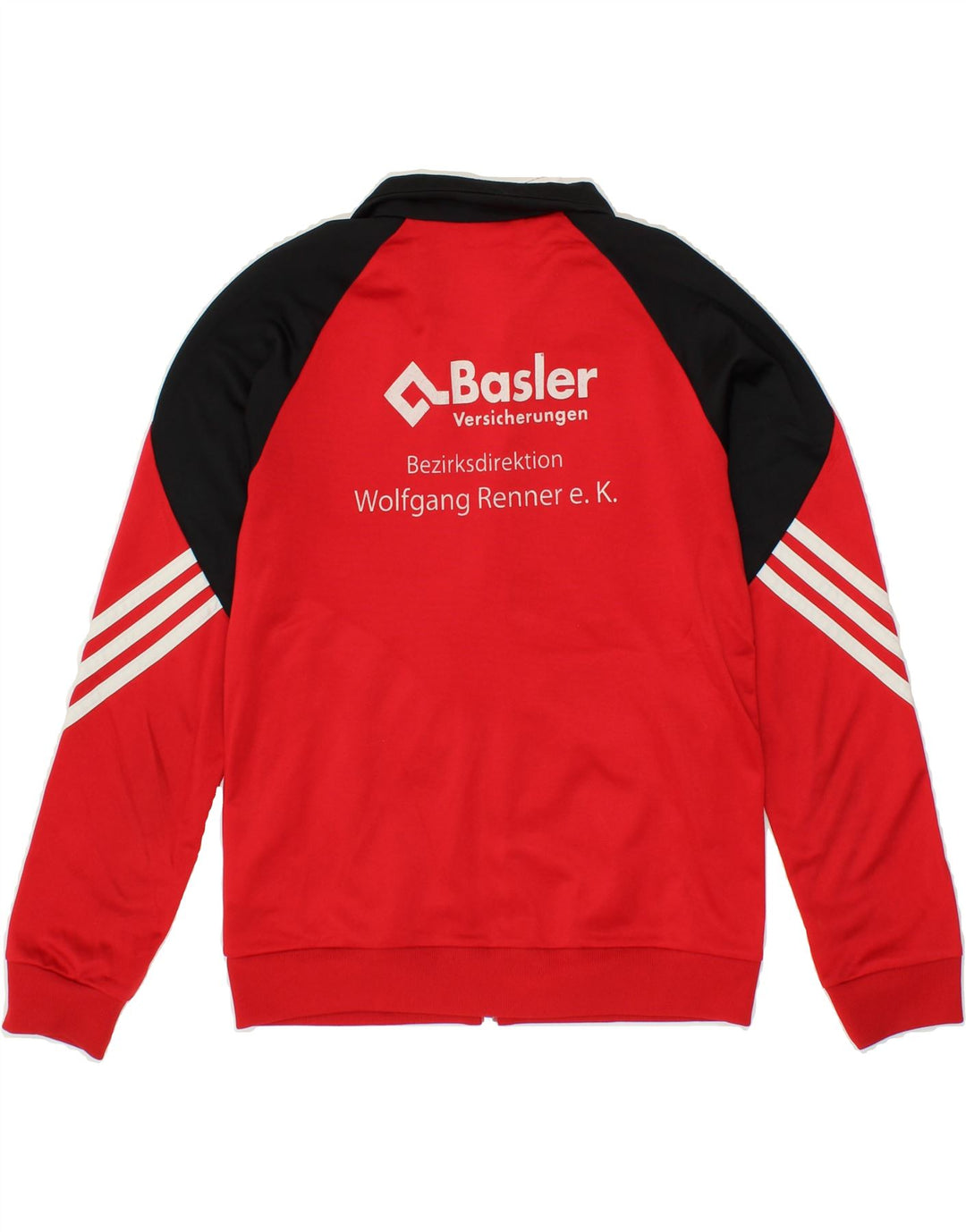 ADIDAS Boys Graphic Tracksuit Top Jacket 11-12 Years Large Red Polyester Vintage Adidas and Second-Hand Adidas from Messina Hembry 