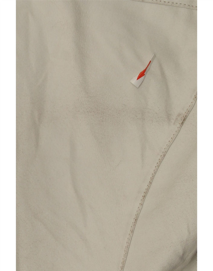 Veste en cuir femme Oviesse IT 48 XL cuir blanc