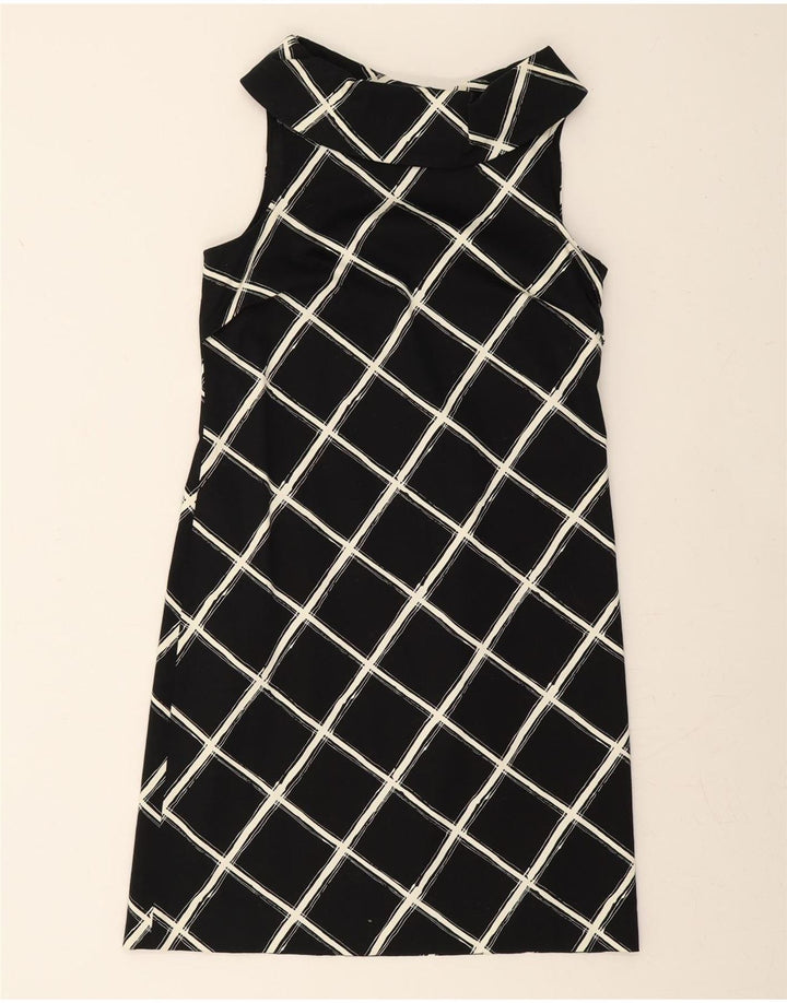 MICHAEL KORS Womens Sleeveless Basic Dress US 4 Small Black Check Cotton Vintage Michael Kors and Second-Hand Michael Kors from Messina Hembry 