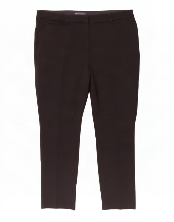 Marks & Spencer Pantalon décontracté moderne et slim pour femme UK 20 2XL W40 L30 Noir