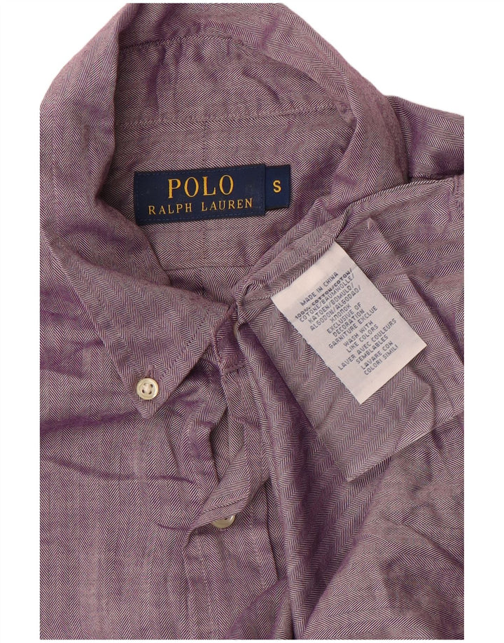 POLO RALPH LAUREN Chemise Homme Petit Violet Chevrons Coton