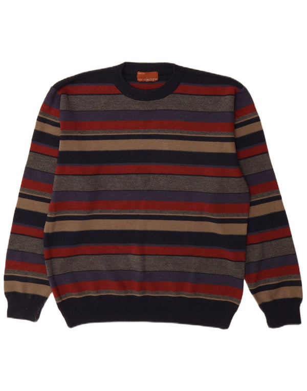 Marks & Spencer Pull Col Ras du Cou Homme Rayé Multicolore Moyen