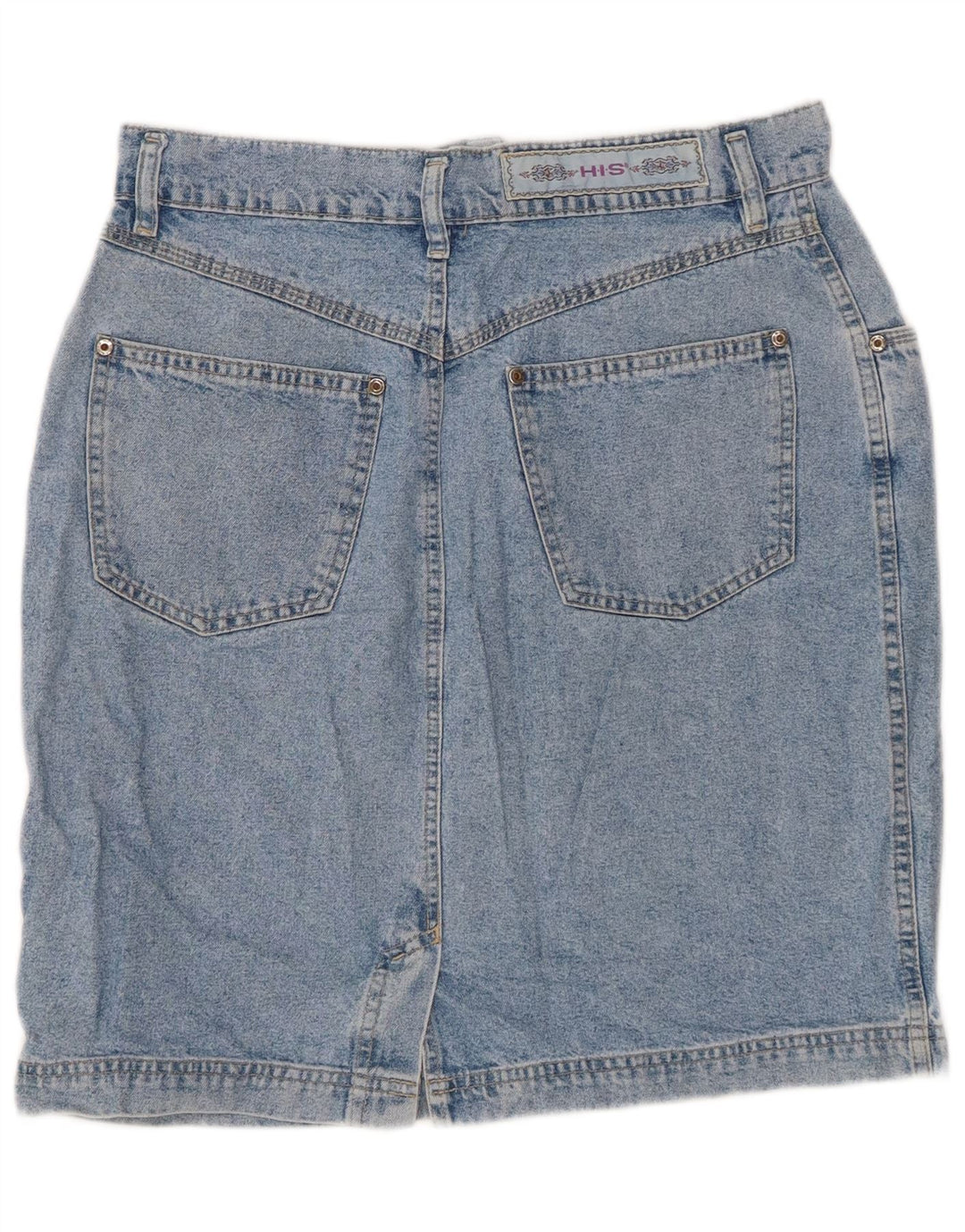 H.I.S Jupe en jean pour femme IT 44 Medium W30 Bleu