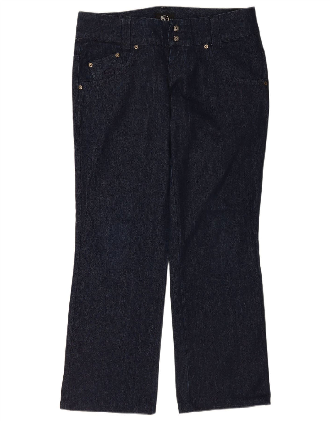 Sergio Tacchini Jean droit femme W31 L30 coton bleu marine