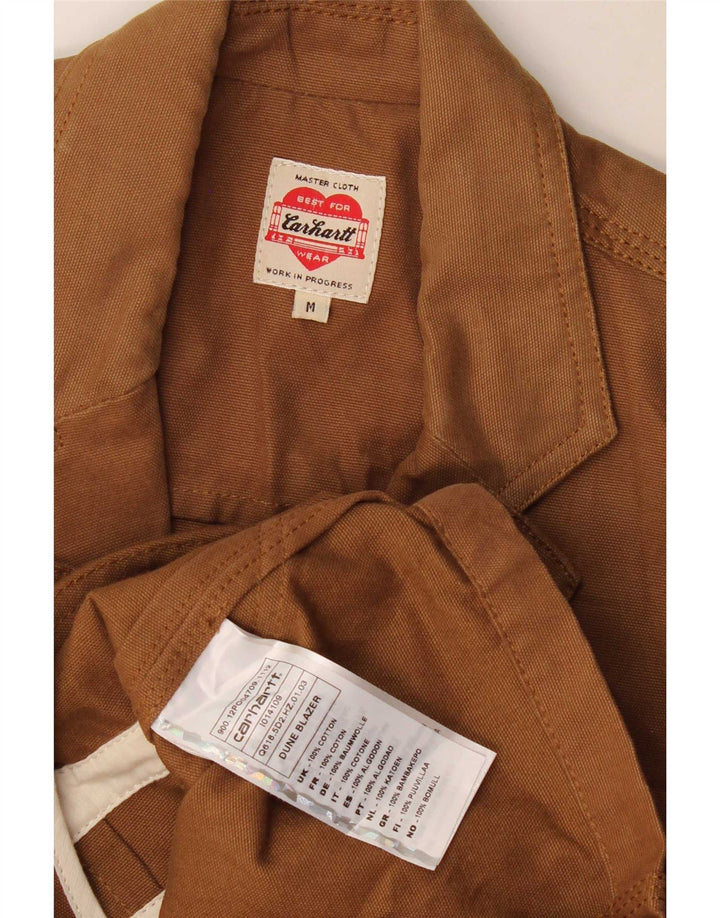 Carhartt Veste blazer à 3 boutons pour homme UK 38 en coton marron moyen