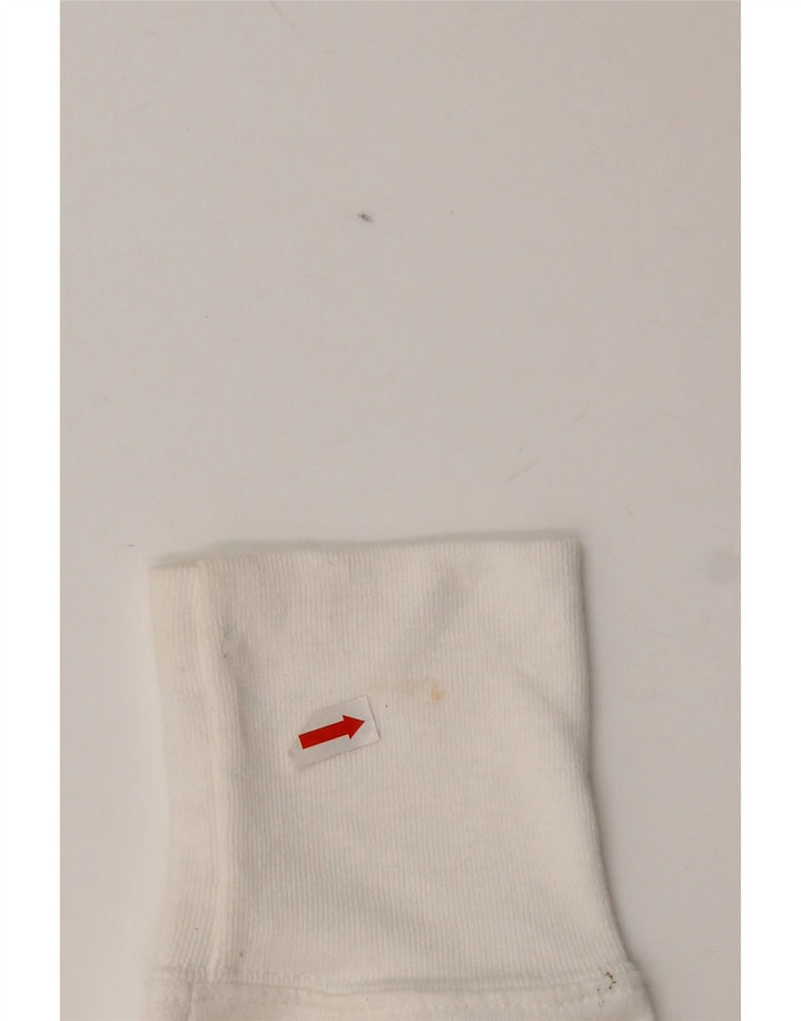 Champion Sweat-shirt graphique pour femme UK 16 Large Blanc Polyester