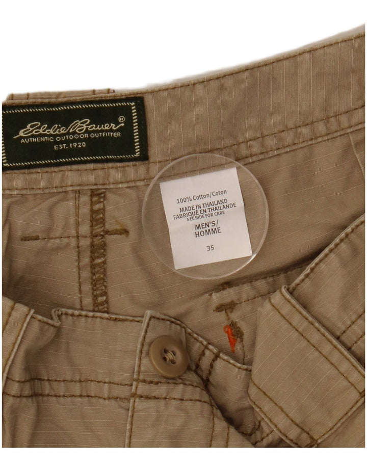EDDIE BAUER Short Cargo Homme W35 Grand Coton Beige