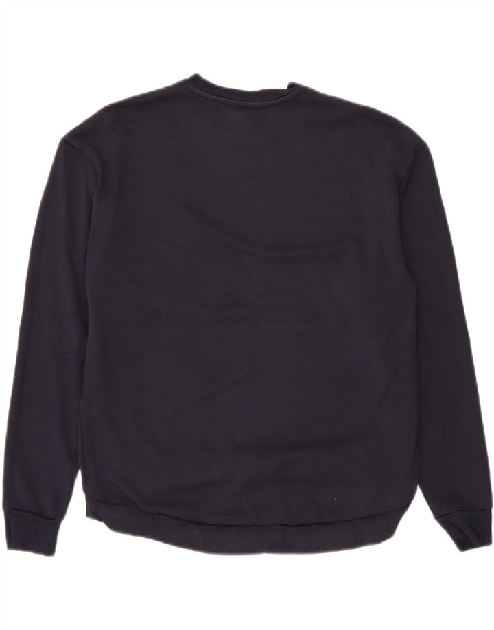 Ted Baker Sweat-shirt pour homme Taille 2 Petit Bleu marine Viscose
