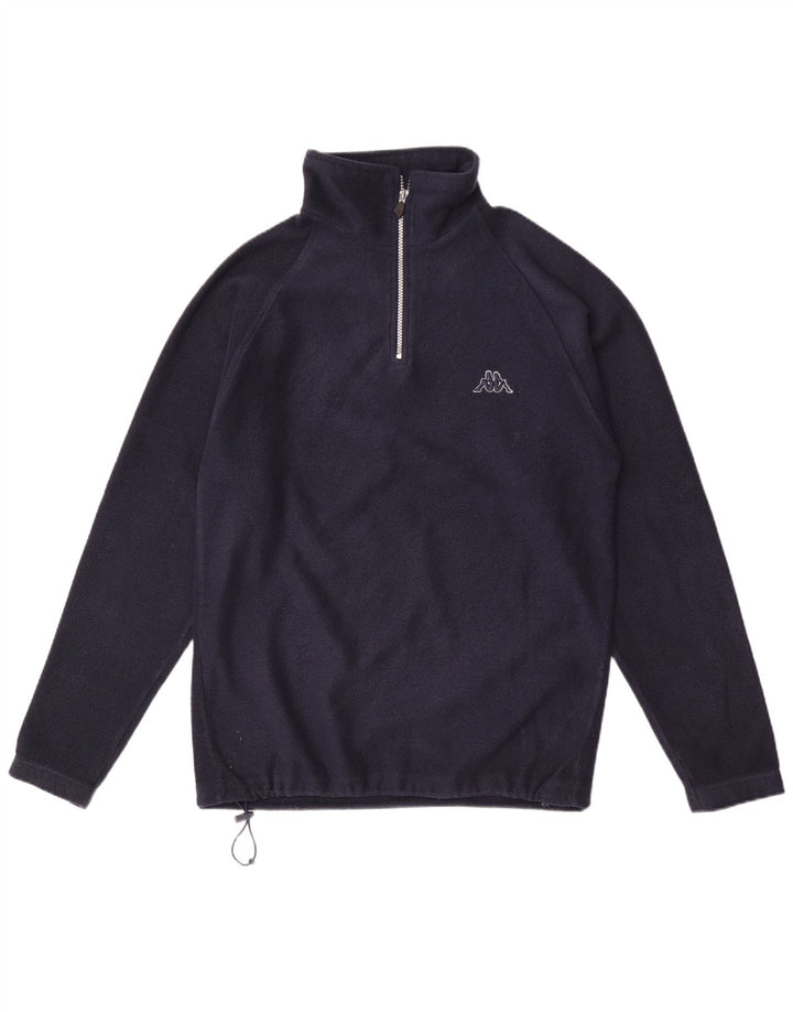 Kappa Pull Polaire à Col Zippé Homme Bleu Marine Moyen