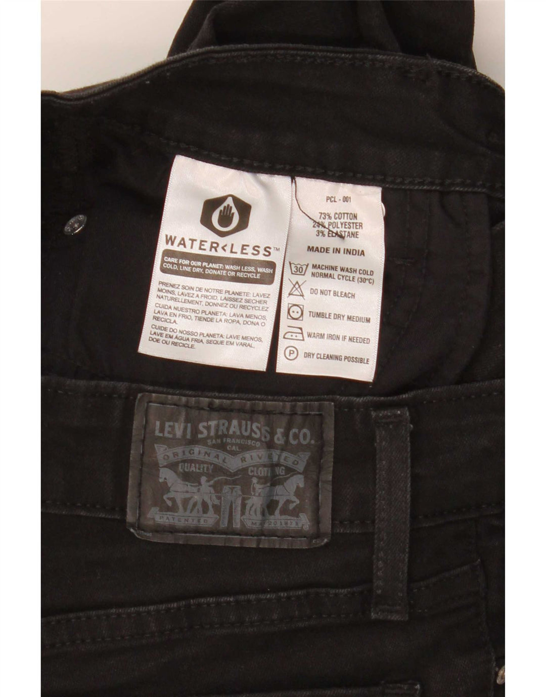 Levi's Jean 715 Bootcut Femme Noir W25 L27 Coton