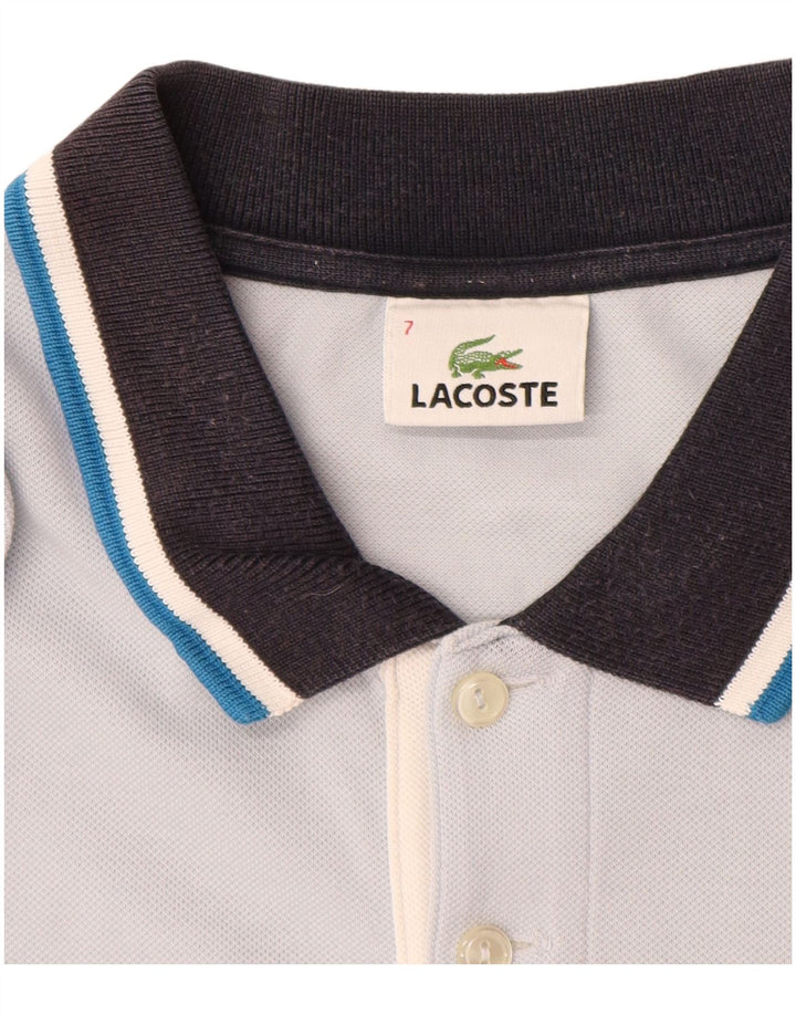 Lacoste Polo Homme Taille 7 2XL Bleu Coton