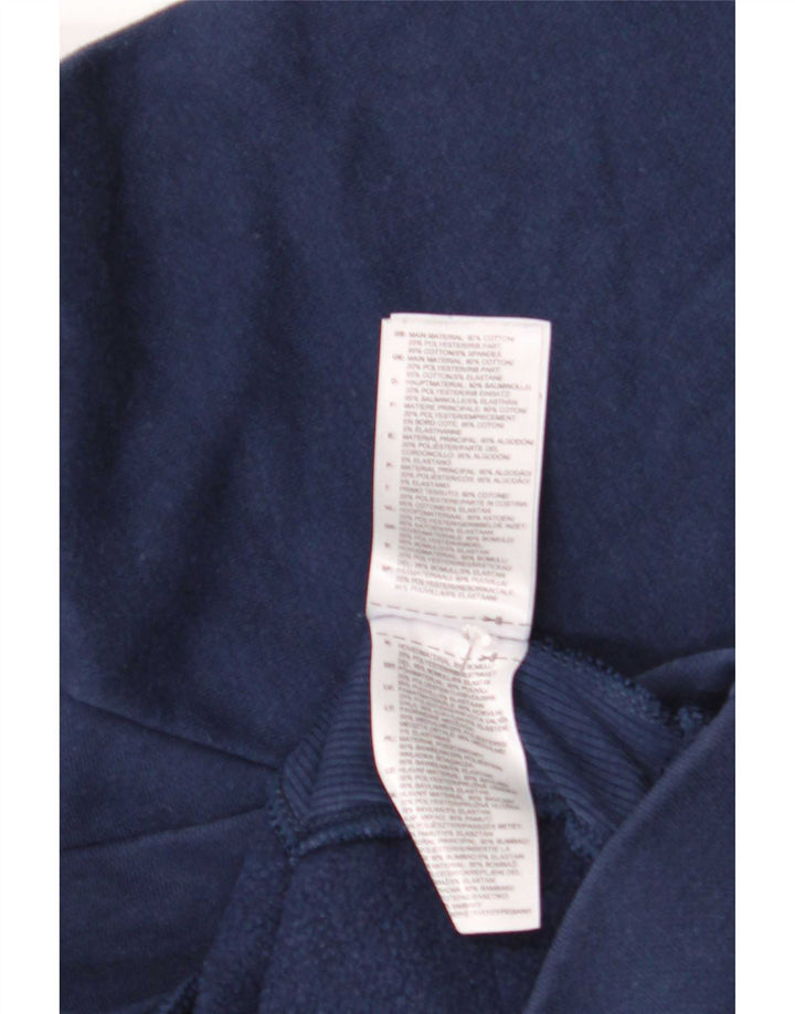 Reebok Sweat-shirt surdimensionné graphique pour femme UK 12/14 Bleu marine moyen