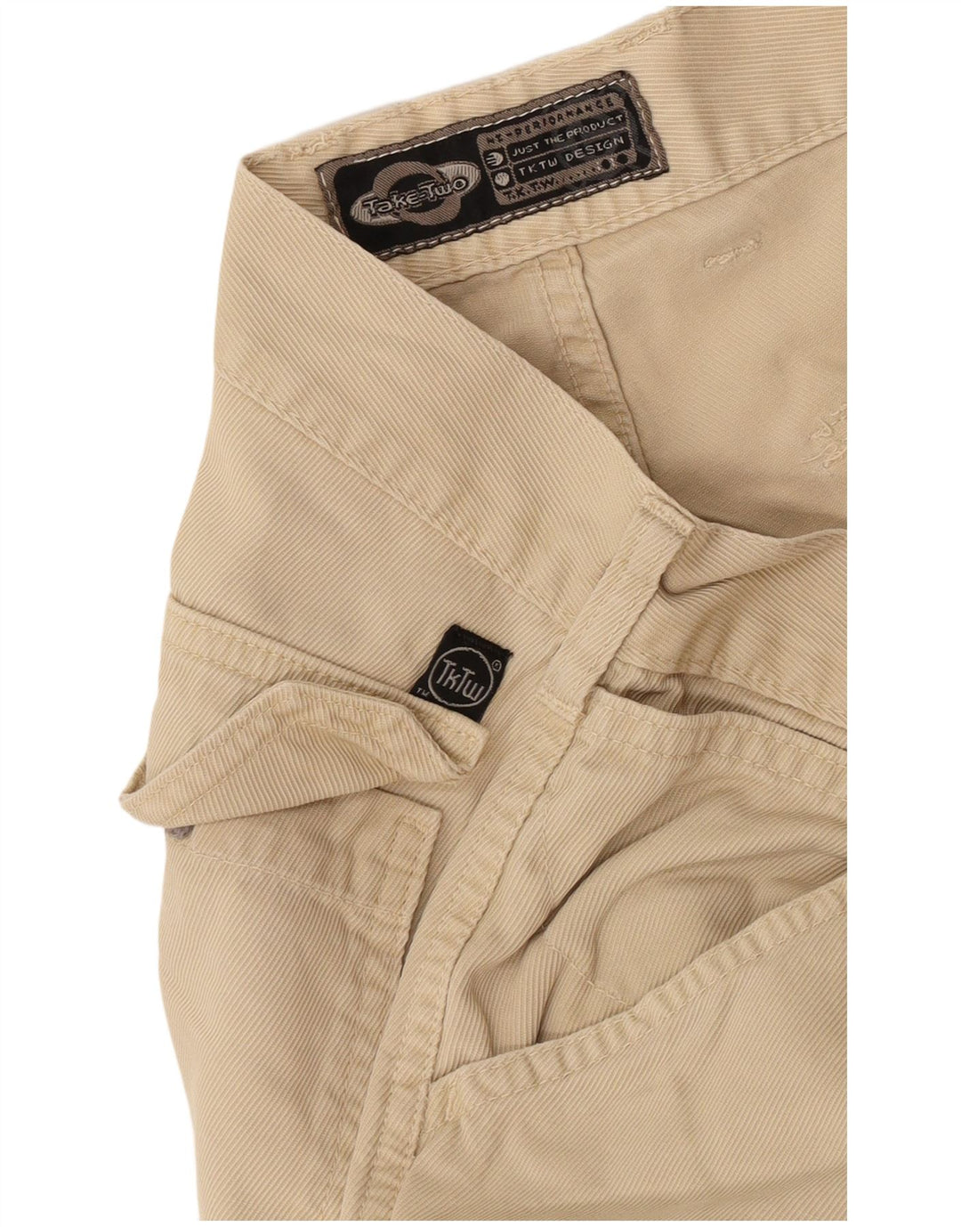 Take Two Pantalon cargo droit pour homme W28 L30 Beige