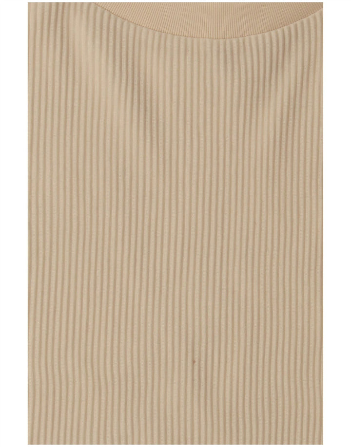 Adidas Débardeur surdimensionné pour femme UK 8 Petit Polyester Beige