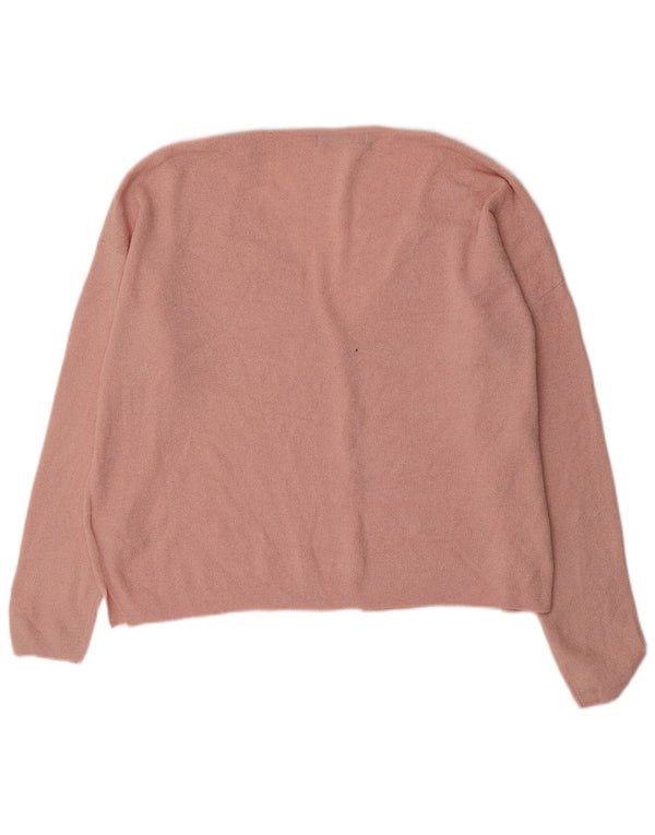 Marks & Spencer Pull cardigan surdimensionné pour femme UK 16 Grand acrylique rose