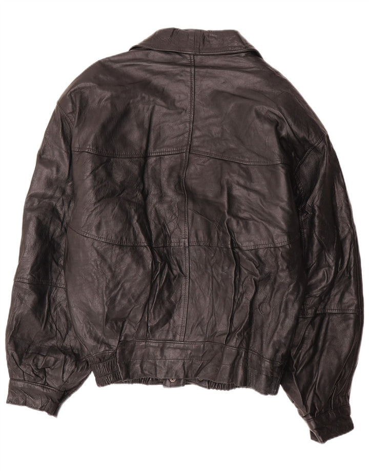 LAVORAZIONE ARTIGIANA Veste en Cuir Homme IT 52 XL Cuir Noir