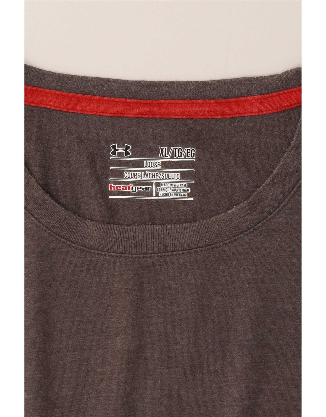 Under Armour T-Shirt Homme Top XL Gris Polyester