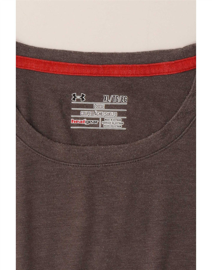 Under Armour T-Shirt Homme Top XL Gris Polyester