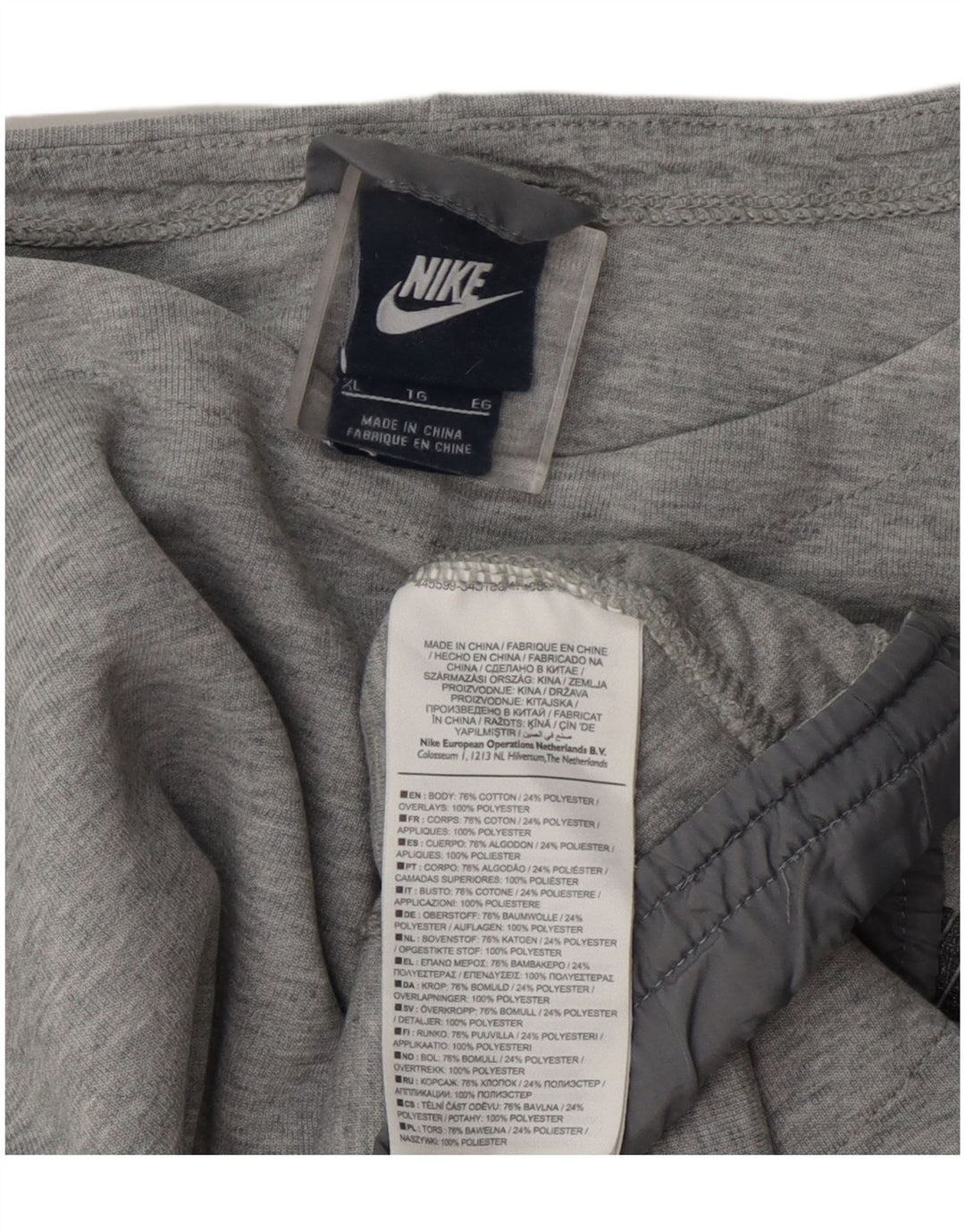 Nike Sweat-shirt pour femme UK 18 XL Gris Coton
