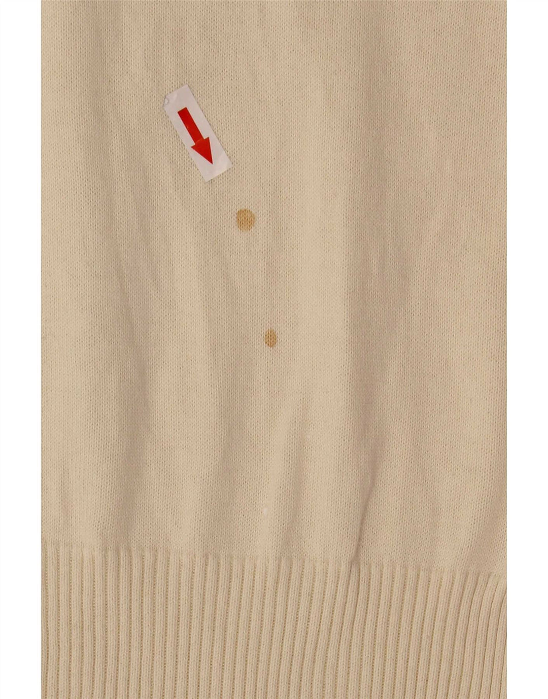 Levi's Pull Col V Femme UK 12 Medium Blanc Cassé